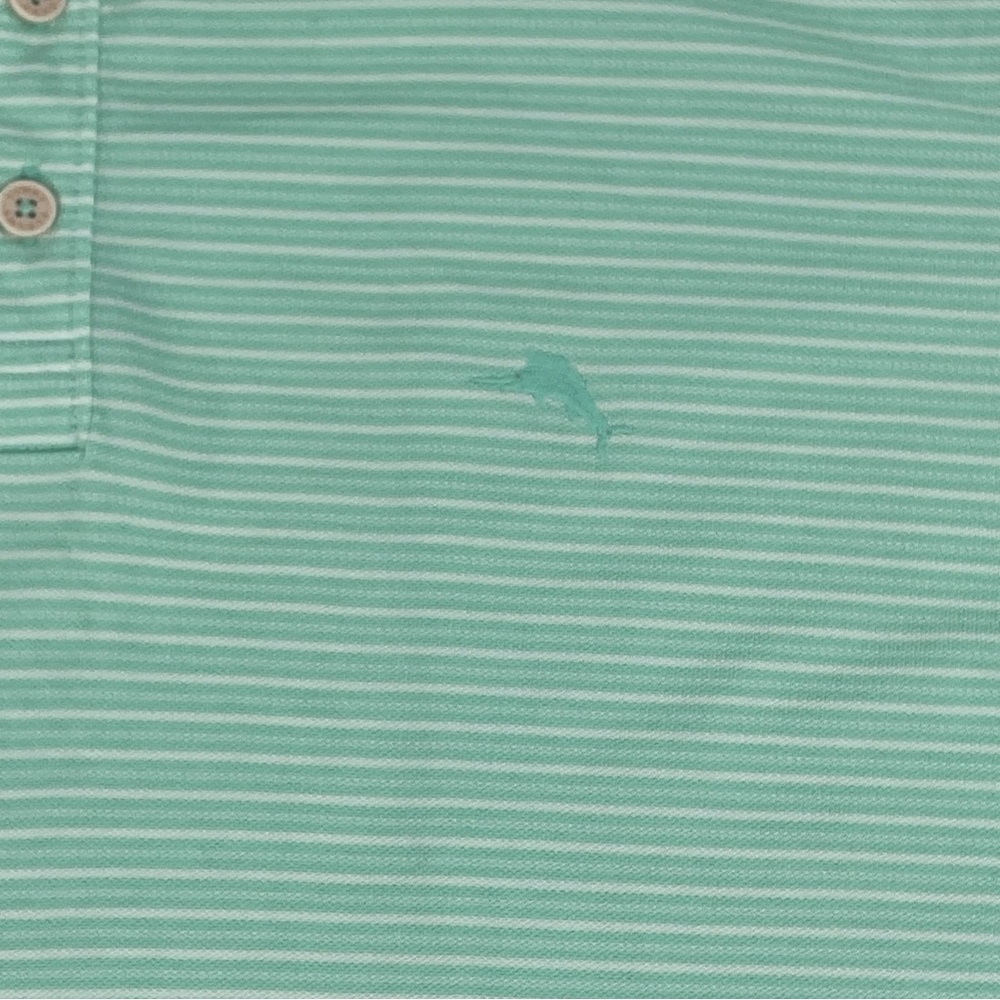 Tommy Bahama IslandZone Polo Shirt Mens XXL /TTG Green Solid Knit Soft Casual - Picture 7 of 15